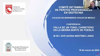 FALLA DE UN TÚNEL CARRETEROEN LA SIERRA NORTE DE PUEBLA