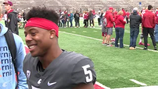 WSU Football: Travell Harris after Spring Game 4/20