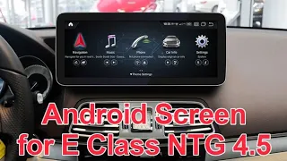 Install Mercedes E Class W212 NTG 4.0 and 4.5 Android screen