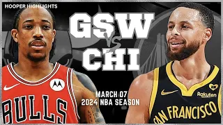 Golden State Warriors vs Chicago Bulls Full Game Highlights | Mar 7 | 2024 NBA Season