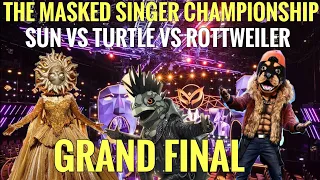 The Masked Singer Championship GRAND FINALE: Sun VS Turtle VS Rottweiler (Most Shocking Moment Ever)