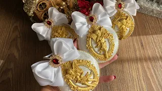 Елочные игрушки в бархате своими руками .  Handmade Christmas decoration.