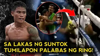 GRABE TO! THAIBOXER NA NANDAYA KAY MAGSAYO, LUMABAS AT NAHULOG SA RING SA LAKAS NG SUNTOK NI MAGSAYO