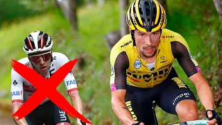 El  Ataque mas BRUTAL De PRIMOZ ROGLIC a TADEJ POGACAR