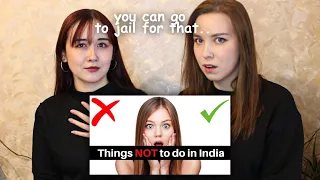 Russian Girls React to 10 things NOT to do in India