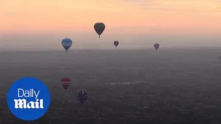 Hot air balloons dominate Bristol skyline