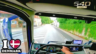 Truck driving POV - On my way to unloading in Vejle Denmark