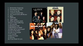 BEST ROCK BANDS SONGS - (QUEEN, JOURNEY, MLTR, BON JOVI)