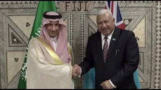 Fijian Prime Minister Meets Saudi Arabia's Minister for Tourism