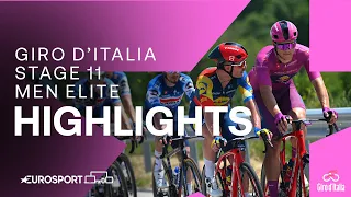 FRANCAVILLA AL MARE SHOWDOWN 😮‍💨 | Giro D'Italia Stage 11 Race Highlights | Eurosport Cycling