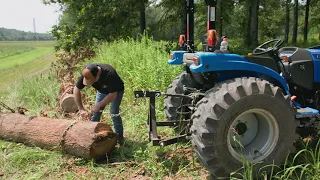 MAXXTUFF 3-Point LOG SKIDDER DELUXE WITH CHAIN AND 2" RECEIVER HITCH