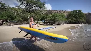 Windsurfing with Kevin Pritchard,  on the big waves in Hookipa, Maui