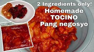 HOMEMADE TOCINO PANG NEGOSYO | 2 INGREDIENTS TOCINO