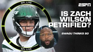 He looks PETRIFIED! - Swagu 'feels terrible' for Zach Wilson amidst the Jets' struggles | NFL Live