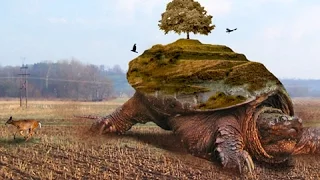 Cryptids and Monsters:  Beast of Busco, enormous snapping turtle found in Indian folklore