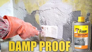 DAMP PROOF AND WALL REPAIRING - How To Repair Water Damaged Wall ^_^