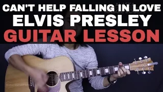 Can't Help Falling In Love - Elvis Presley Guitar Tutorial Lesson Chords + Acoustic Cover