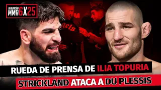 RUEDA de PRENSA de ILIA TOPURIA - ANÁLISIS UFC 296 - STRICKLAND ATACA a DU PLESSIS