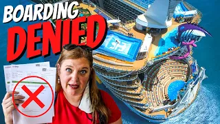 ARE YOU SERIOUS???  Boarding DENIED on Harmony of the Seas!!