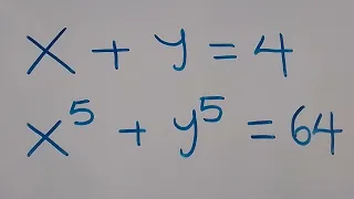 A Nice Math Olympiad Algebra Equation | X = ? Y = ?