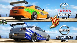 Toyota Supra RZ vs Nissan Skyline GTR R34 - Fast and Furious | Forza Horizon 4