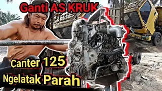 Merakit Mesin Canter 125 PS Trouble Suara Ngelatak Parah || Ganti AS KRUK