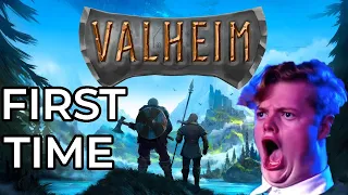 VALHEIM Gameplay - Viking Survival Game - FIRST TIME Part 1
