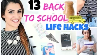 13 BACK TO SCHOOL LIFE HACKS  ✏  DIY, BESSERE NOTEN, FRÜH AUFSTEHEN | KINDOFROSY