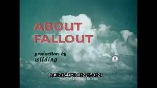 "ABOUT FALLOUT" 1955 CIVIL DEFENSE FILM   FALLOUT SHELTERS  ATOMIC BOMB RADIATION 71644z