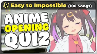 🎵 Anime Opening Quiz: 100 Songs! 【Very Easy → Real Otaku】