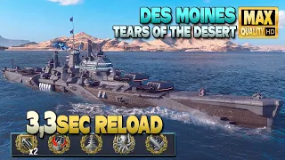 Cruiser Des Moines reaches 3,3sec reload time - World of Warships