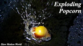 Popping / Exploding Popcorn - Slow Motion World