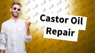 Does castor oil repair hair damage?