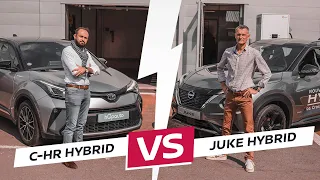 LE TEST COMPLET -  Nissan JUKE Hybrid VS. Toyota C-HR Hybrid