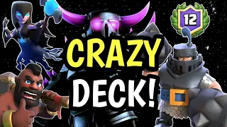 12 WIN CLASSIC CHALLENGE with CRAZY PEKKA MK HOG DECK! - CLASH ROYALE