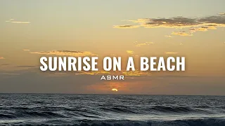 Relaxing Ocean Sounds - Sunrise on a Beach | Loop