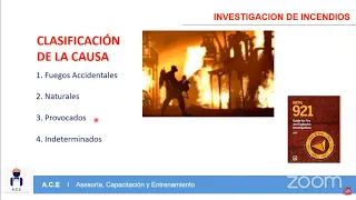 Investigación de incendios según la NFPA 1033 y NFPA 921