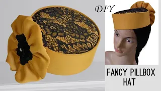 DIY pillbox hat with lace top, how to make a pillbox hat , how to make Zara cap,Ncm Afrik-Ann