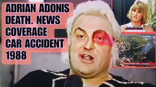 Adrian Adonis Death news 1988 car accident coverage dark-side-of-the-ring 😯🙏 #darksideofthering