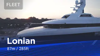 4K Time-lapse of 87m / 285ft Superyacht Lonian | Feadship