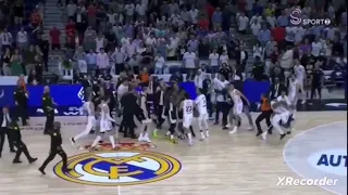 Rissa incredibile in ‎Real Madrid - Partizan! @euroleague