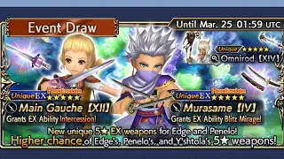 Dissidia Final Fantasy Opera Omnia Global - Penelo EX+ & Edge EX+ Banner