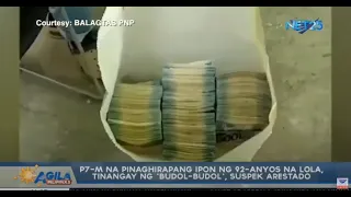 P7-M na pinaghirapang ipon ng 92-anyos na lola tinangay ng 'budol-budol', suspek arestado