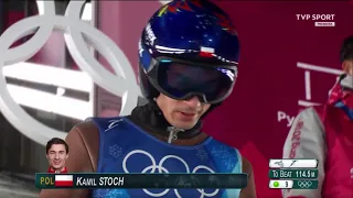 Kamil Stoch IO Pjongczang 2018 1 seria konkurs drużynowy