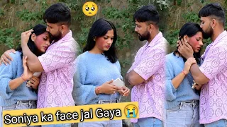 burning face prank on boyfriend 💔 | सोचा नहीं था ऐसा होगा 🥺😡 | veer Samrat vlog