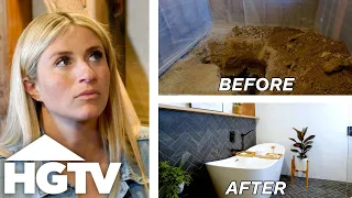 Fixing a Home with No Bathroom | Help I Wrecked My House | HGTV