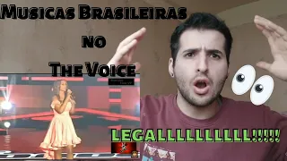 GRINGO REAGE AOS Musicas Brasileiras no The Voice no Exterior