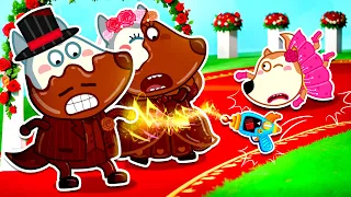 Aide! Maman Papa Fond! La Famille De Wolfoo Dans Un Mariage En Chocolat 🎉 Collection D'épisodes