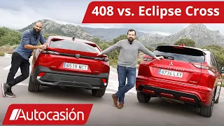 🔌Peugeot 408 vs. Mitsubishi ECLIPSE Cross🔌| COMPARATIVA PHEV| / Review en español | #Autocasión