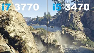 i7 3770 vs i5 3470 gaming test